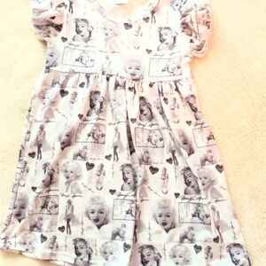 Kids Graphic Print Marilyn Monroe Dress